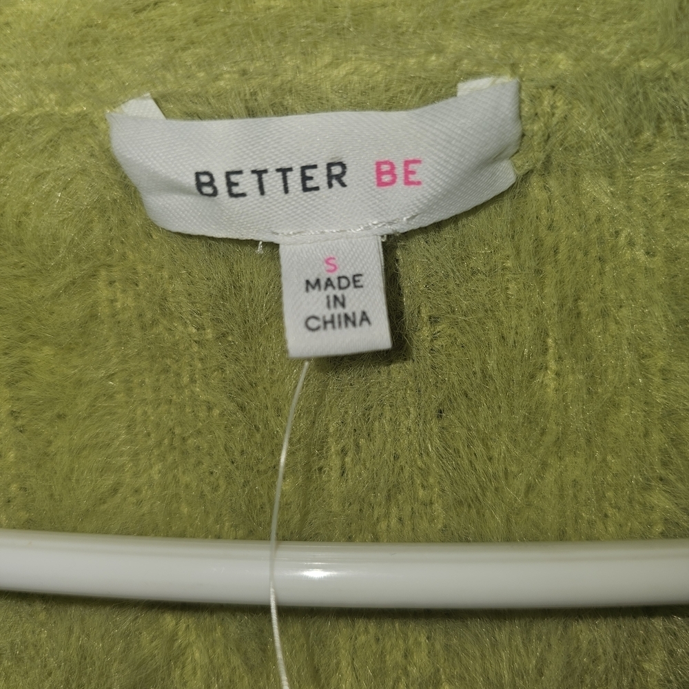 Better Be Neon Green Cropped Cardigan - Picture 3 of 9